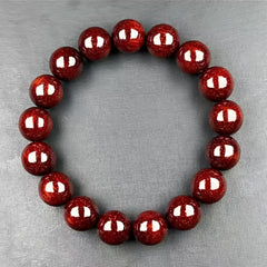 1pc Bohemian Sandalwood Beaded Bracelet - Natural Wooden Beads for Spiritual Healing & Mindfulness