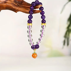 Men's Crystal & Dragon Scale Bracelet for Spiritual Awareness, Inner Peace, and Energetic Balance