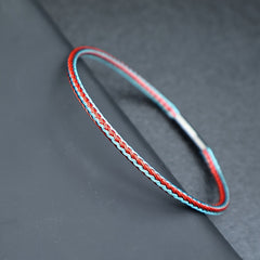 3mm Braided Stainless Steel Cable Bracelet - Minimalist Waterproof Design for Daily Protection & Energy Balance