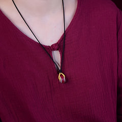 Cinnabar Amulet Pendant - Powerful Energy Charm for Luck, Protection & Spiritual Harmony