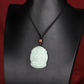 Genuine Ice Sheep White Jade Thousand-Hand Guanyin Pendant for Compassion, Protection, and Spiritual Enlightenment