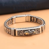 Attracting Wealth & Good Luck Rolling Pixiu Bracelet - Vintage Alloy Design for Energy Balance