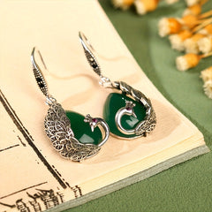 Elegant Peacock Style Earrings - Harmonious Energy for Fashion & Spiritual Connection