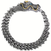 Handmade Vintage Dragon Head Bracelet for Men – Strength, Protection & Spiritual Energy Balance