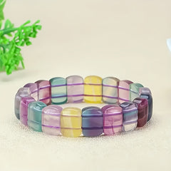 Vintage Natural Agate Beaded Bracelet for Grounding, Stability, and Emotional Balance