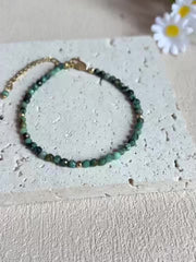 Bohemian Turquoise Bracelet - Handmade Natural Stone for Inner Wisdom & Daily Harmony