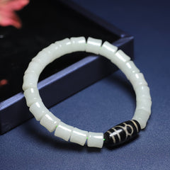 Handmade Natural Stone Bracelet with Sky Beads - Harmony & Spiritual Connection for Couples