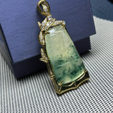 Retro Layered Jade Pendant Necklace for Harmony, Vitality, and Timeless Style