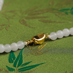 White Ice Transparent Autumn And Winter Mother Chain Unisex Retro Trend Sweater Chain for Energy Flow and Spiritual Harmony