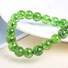 6-8-10-12-14mm Natural Olive Stone Bracelet Sun Wheel Heart Wheel Freedom Confidence Gift