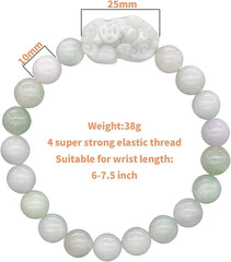 Fengshui Wealth Prosperity White Real Jade Set - Attract Wealth & Good Luck with Pi Xiu Pi Yao