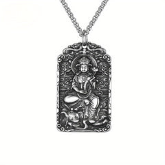 Stainless Steel Eight Guardian God Buddha Pendant - Spiritual Protection & Festival Worship