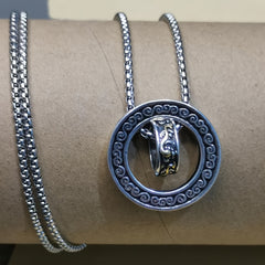 Pixiu Fortune Beads Necklace with Double Rings — Wealth Attraction, Protection & Energy Harmony Amulet