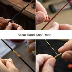 Hand-Woven Bow Pendant Necklace – Ethnic Chinese Style Golden Energy for Daily Wear