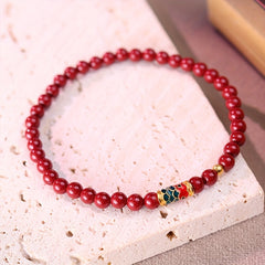 Cinnabar Koi Bracelet Gift Set - Harmony & Prosperity for Daily Wear