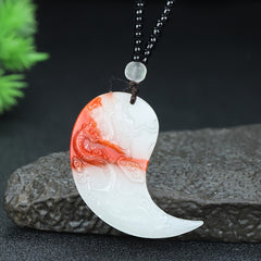 Natural Stone Dragon Phoenix Couples Necklaces for Love, Protection & Stylish Unity - Valentine's Day Gift