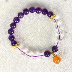 Men's Crystal & Dragon Scale Bracelet for Spiritual Awareness, Inner Peace, and Energetic Balance