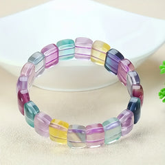 Vintage Natural Agate Beaded Bracelet for Grounding, Stability, and Emotional Balance