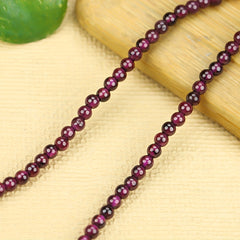 Purple Crystal Bead Bracelet for Women, Multi-Strand Spiritual Jewelry