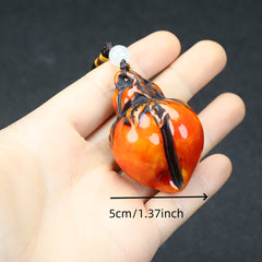 Vintage Gourd Amulet Necklace for Good Luck, Prosperity, and Elegant Style