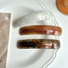 Vintage Checkered Hair Clip | Timeless Elegance & Energy Balance