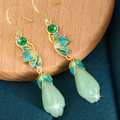 925 Silver Magnolia Earrings - Harmonious Energy for Daily & Special Occasions