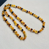 Bohemian Amber Necklace - Natural Energy & Spiritual Harmony