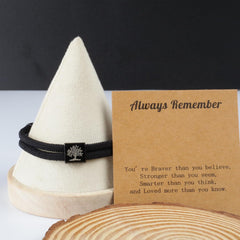 Anchored Faith Braided Rope Bracelet Symbolic Tree of Life & Nautical Charm Nautical Bracelet for Women Men Braided Adjustable Bracelet String Bracelet with Metal Knot, Easter Women Bracelets