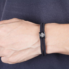 Anchored Faith Braided Rope Bracelet Symbolic Tree of Life & Nautical Charm Nautical Bracelet for Women Men Braided Adjustable Bracelet String Bracelet with Metal Knot, Easter Women Bracelets