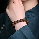 Vintage Buddhist Beaded Bracelet: High-Density Beads for Men's Spiritual Energy
