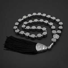 Black Onyx Muslim Prayer Beads - Spiritual Energy & Harmony Tasbih Rosary