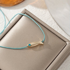 Delicate Fish-Shaped Charm Anklet - Beach-Inspired Energy for Everyday Wear