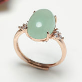 Natural Stone Ring for Men - High-Quality Adjustable Good Luck Talisman for Prosperity