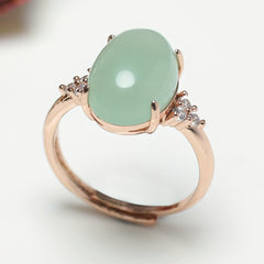 Natural Stone Ring for Men - High-Quality Adjustable Good Luck Talisman for Prosperity