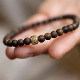 Women's Natural Agarwood Zakiram Bracelet - Spiritual Energy & Cultural Charm