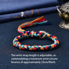 Bohemian Tribal Rope Bracelet — Harmony, Luck & Protective Energy Charm