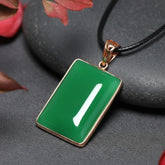 Elegant Natural Stone Pendant Necklace for Love Harmony and Couples Connection