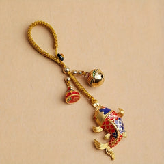 Chinese Koi Fish Keychain — Vibrant Enamel Good Luck Charm & Prosperity Talisman