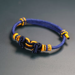 Traditional Royal Style Handmade Braided Cord Bracelet - Vibrant Energy for Daily Harmony