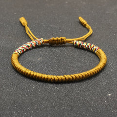 Hand-Woven Bracelet - Lucky Red Rope Design for Men's Fashion & Energy