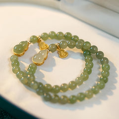 Natural Stone Bracelet - Stylish Elastic Cord Design for Daily Energy & Mindfulness