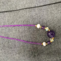 Elegant Garnet & Pink Quartz Necklace for Love, Healing & Emotional Balance