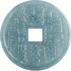 Elegant Natural Stone Pendant Necklace with Bagua Charm – Symbol of Wealth & Good Fortune