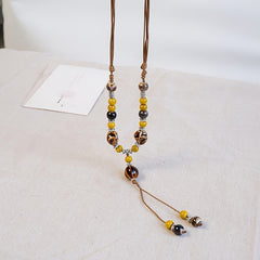 Dunhuang Style Ceramic Necklace — Ancient Chinese Energy Talisman for Harmony & Prosperity