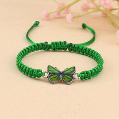 Butterfly Bracelet For Couples - Trendy Red Rope Adjustable Couple Bracelet for Love & Connection