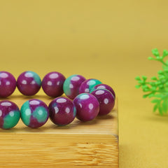 Elegant Red & Green Natural Stone Bracelet for Love, Healing & Harmony