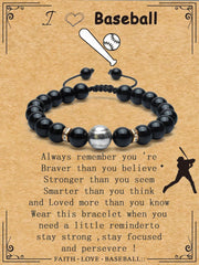 Bracelets for men Football Player – Stylish & Motivational Bracelet Gift for Men & Teens Perfect for Graduation, Father’s Day, Birthdays & Game Day Spirit