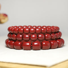 Cinnabar Bead Bracelet - Feng Shui Energy for Couples & Vacation Gifts