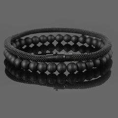 Minimalist Natural Stone Bracelet - Simple Elegance for Men's Style & Energy