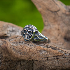 Adjustable Skull Ring – Vintage Gothic Jewelry for Protection, Style & Energy, Hypoallergenic Couple Rings Gift